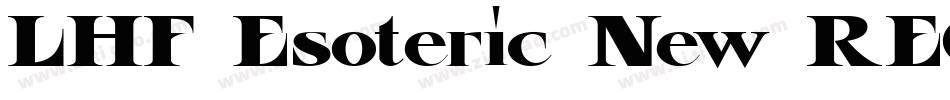 LHF Esoteric New REG字体转换